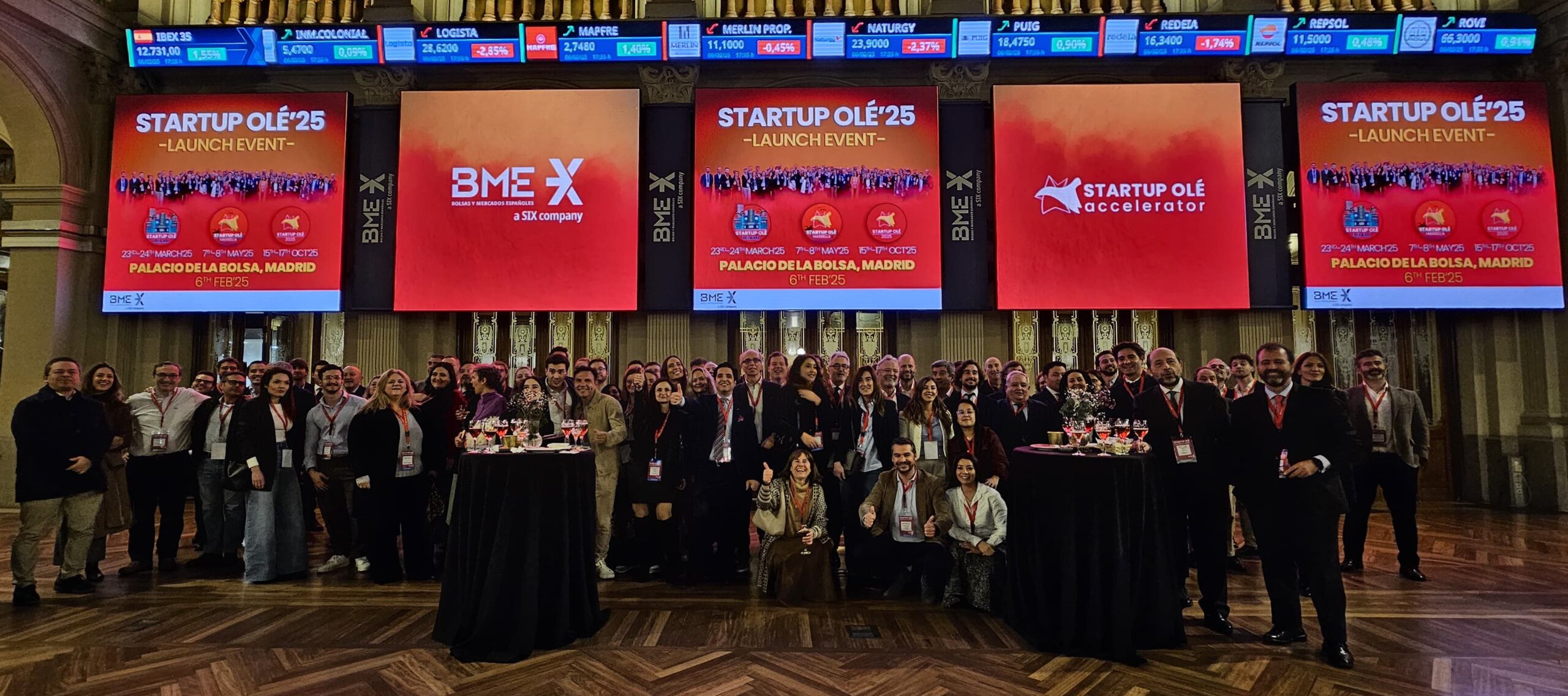 Startup Olé celebra con gran éxito su duodécimo aniversario en el palacio de la bolsa de madrid